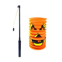 Lampion HALLOWEEN dýně se svítící hůlkou - na baterie - 139404