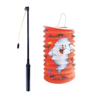 Lampion HALLOWEEN duch se svítící hůlkou - na baterie - 204690
