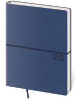 Týdenní diář B6 - Flexio - tm. modrá - DFO433-1-26
 Týdenní diář B6 - Flexio - tm. modrá - DFO433-1-26