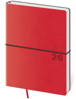 Týdenní diář B6 - Flexio - červená - DFO433-2-26
 Týdenní diář B6 - Flexio - červená - DFO433-2-26