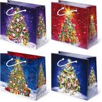 Vánoční dárková taška - 16 x 16 cm - T6-S45
