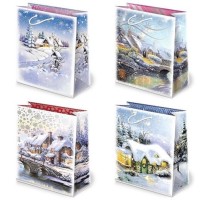 Vánoční dárková taška - 16 x 24 cm - T4-S20