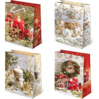 Vánoční dárková taška - 16 x 24 cm - T4-S41 Vánoční dárková taška - 16 x 24 cm - T4-S41
