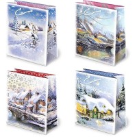 Vánoční dárková taška - 22,5 x 31,5 cm - T2-S20