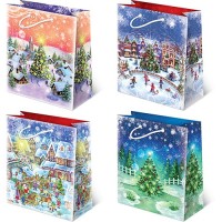 Vánoční dárková taška - 30 x 36,5 cm - XL-S46 Vánoční dárková taška - 30 x 36,5 cm - XL-S46