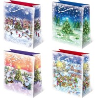 Vánoční dárková taška - 34,5 x 48 cm - T10-S46 Vánoční dárková taška - 34,5 x 48 cm - T10-S46