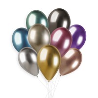 Nafukovací balónky SHINY - mix - 33 cm - 50 ks - GB120