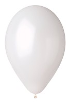 Nafukovací balónky - metalické bílé - 10 ks - PGM90-29