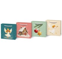 Vánoční dárková taška T0 - mix V5 - 9 x 9 cm - 5252901 Vánoční dárková taška T0 - mix V5 - 9 x 9 cm - 5252901