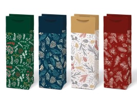 Vánoční dárková taška na víno T12 - mix V32 - 12 x 36 cm - 5252921 Vánoční dárková taška na víno T12 - mix V32 - 12 x 36 cm - 5252921
