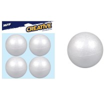 Polystyrenové koule - 8 cm - 4 ks - 8885501