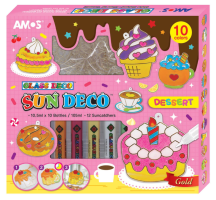 Barvičky na sklo DEZERTY - 10 barev + 12 sklíček - 6427