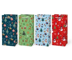 Vánoční dárková taška T3 - mix V9 - 10 x 22 cm - 5252906 Vánoční dárková taška T3 - mix V9 - 10 x 22 cm - 5252906