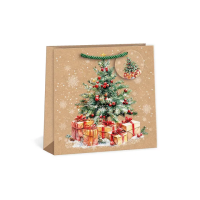 Vánoční dárková taška SQUARE - 24 x 24 cm - 0845-0011