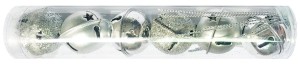 Rolničky v krabičce - 3 cm - stříbrné - 6 ks - 2819