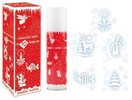 Sníh ve spreji - 150 ml + 10 šablon - 100