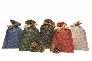 Vánoční dárkový sáček PE - Cassiopea - 40 x 65 cm - 50 ks