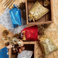 Vánoční dárkový sáček - Crystal - 20 x 32 cm - 100 ks