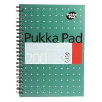 Spirálový blok A5 - Pukka Metallic Jotta - zelená - 100 listů - JM021