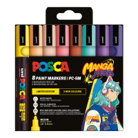 Sada akrylových popisovačů Posca PC-5M - 1,8–2,5 mm - MANGA -  8 ks - P302422395 Sada akrylových popisovačů Posca PC-5M - 1,8–2,5 mm - MANGA -  8 ks - P302422395