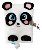 Plyšový zápisník se zámkem - Happy panda 