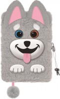 Plyšový zápisník se zámkem - Husky - M/68999