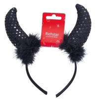 Čertovské rohy s peřím - 5629