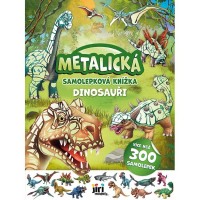 Metalická samolepková knížka - Dinosauři - 4709-2