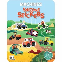 Hra se silikonovými samolepkami - Traktory - 4463-3