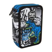 Třípatrový vybavený penál JUMPER 3 - T-Rex - F067853