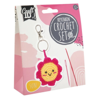 Sada na háčkování - přívěsek na klíče - slunce - CR1717/GE