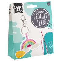 Sada na háčkování - přívěsek na klíče - duha - CR1718/GE