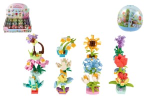 Stavebnice mini květina - 6 cm - mix druhů - 00800378