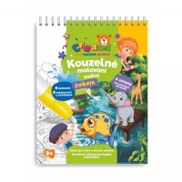 Kouzelné malování vodou - blok s tužkou - zvířátka - 4 listy -  00800571
