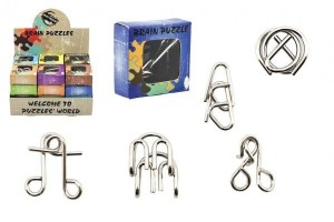 Hlavolam kovový - mix druhů 