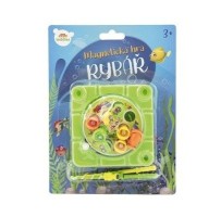 Magnetická hra Ryby/Rybář - 10 x 10 cm