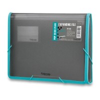 Desky na dokumenty Pop Gear Plus A4 - 13 kapes - kouřová - 1314/1102100