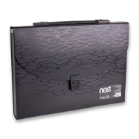 Desky na dokumenty NEST A4 - 13 kapes - černá - 1314/1128200