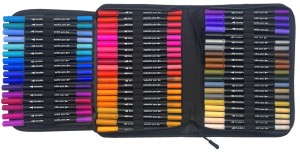 Štětcové fixy Duo - 72 ks - PK5-6