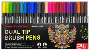 Štětcové fixy Duo - 24 ks - PK5-31