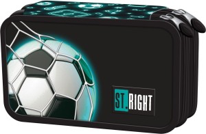 Dvoupatrový vybavený penál - Neon Football