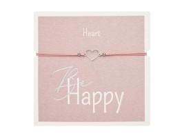 Gifty - Náramek pro štěstí - Heart - stříbrný - 1042774