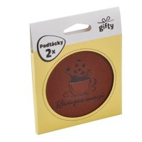 Gifty - Podtácky s hláškou - Káva - 2 ks - 1042604
