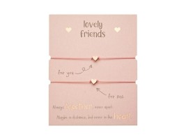 Gifty - Lovely Friends náramek - Heart - růž. zlatý - 1042799