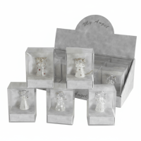 Skleněný andílek 4,5 cm v krabičce - mix - DF2508-2