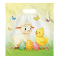 Velikonoční igelitová taška M - vzor 17 - 29 x 32 x 8 cm - 5252985