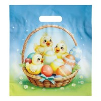 Velikonoční igelitová taška M - vzor 18 - 29 x 32 x 8 cm - 5252986