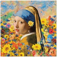 Ubrousky PAW L - Vermeers Floral Muse - SDL153200