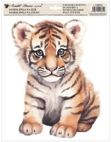 Samolepka na zeď - barevná - Tygr - 15512