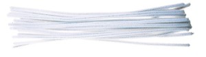 Žinylka chlupaté modelovací drátky - bílé - 16 ks - 6702-01